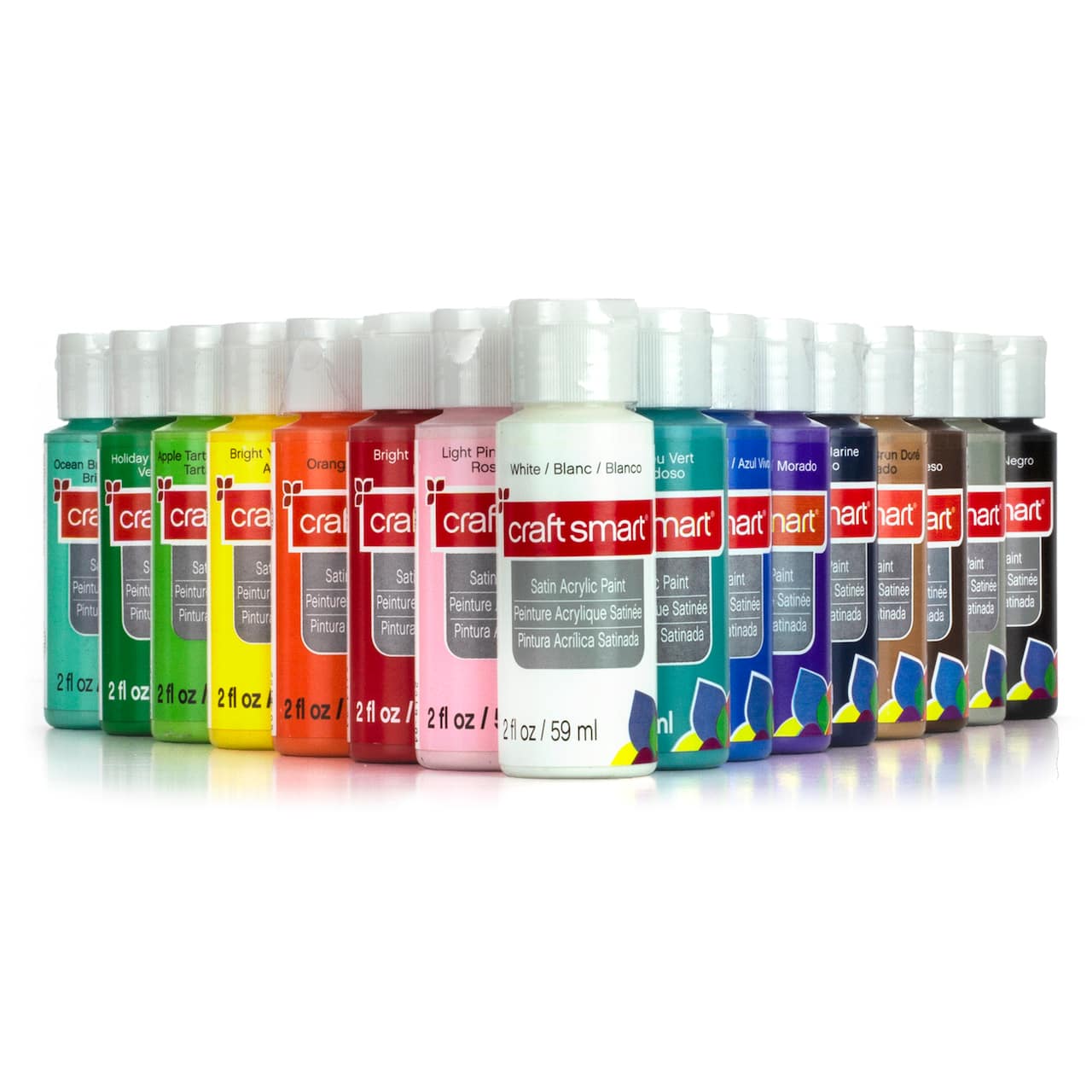 16 Color Satin Acrylic Paint Value Pack by Craft Smart&#xAE;
